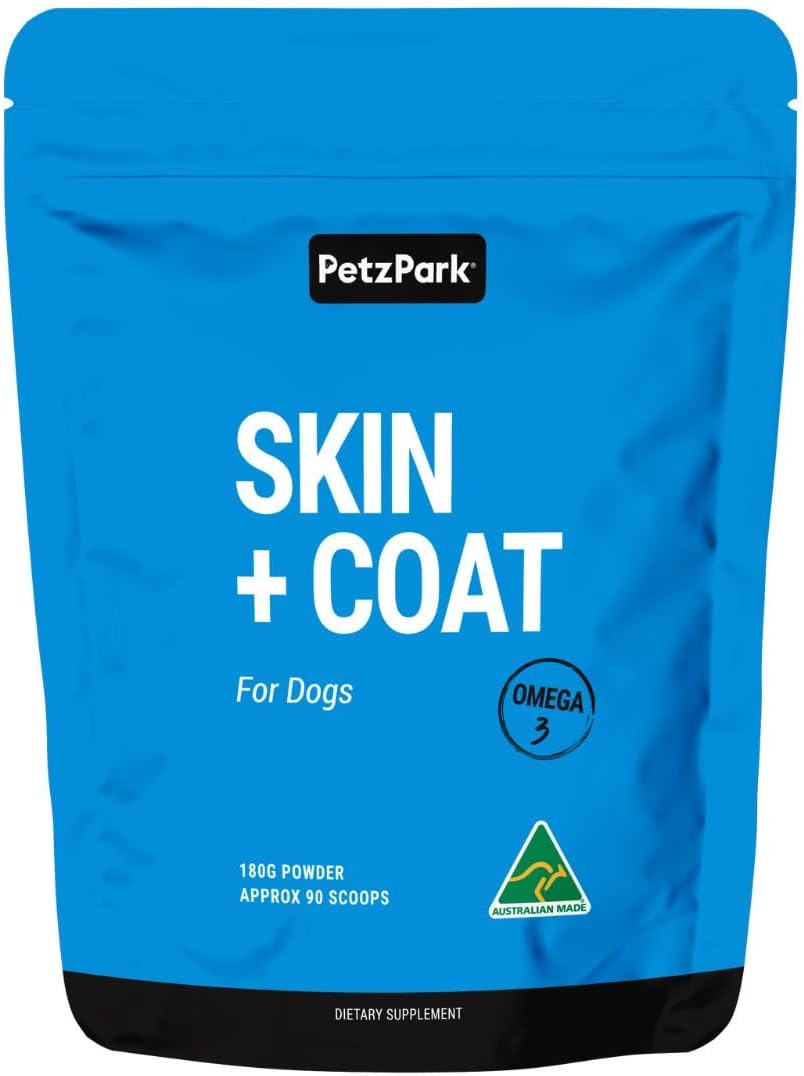 Petz Park Dog Skin and Coat Supplement – 90 Scoops, Omega‑3 for Dogs - görsel 1