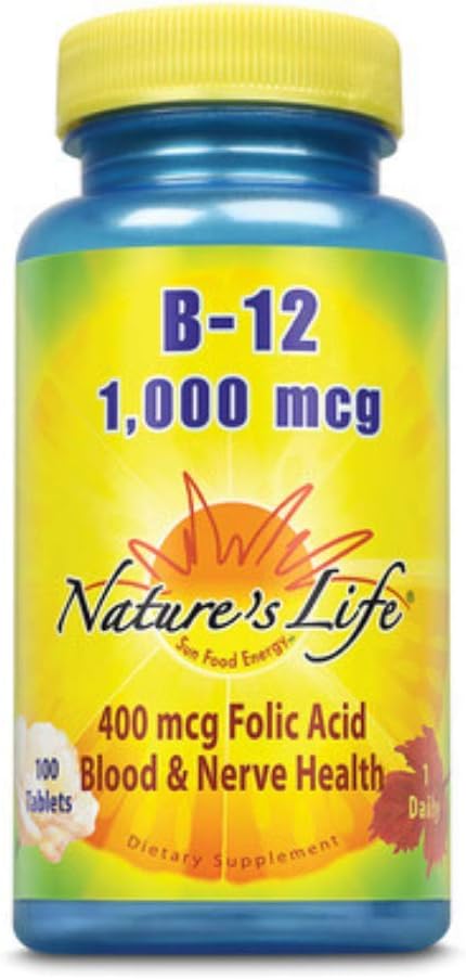Nature's Life Vitamin B-12, 1000 mcg - 100 Tablets - görsel 1