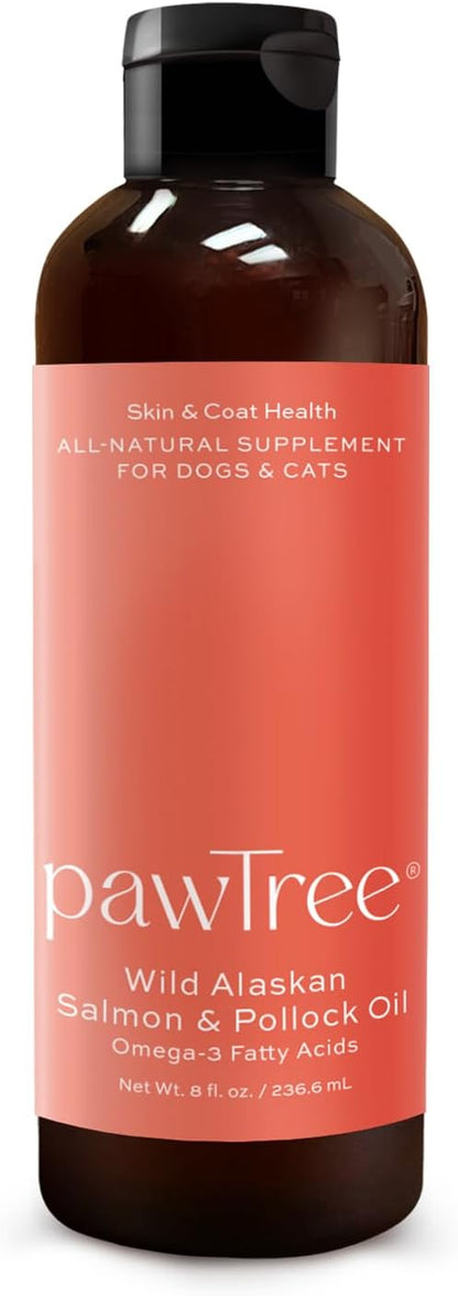 pawTree Salmon Oil for Dogs and Cats – Omega-3 & Omega-6 Supplement
