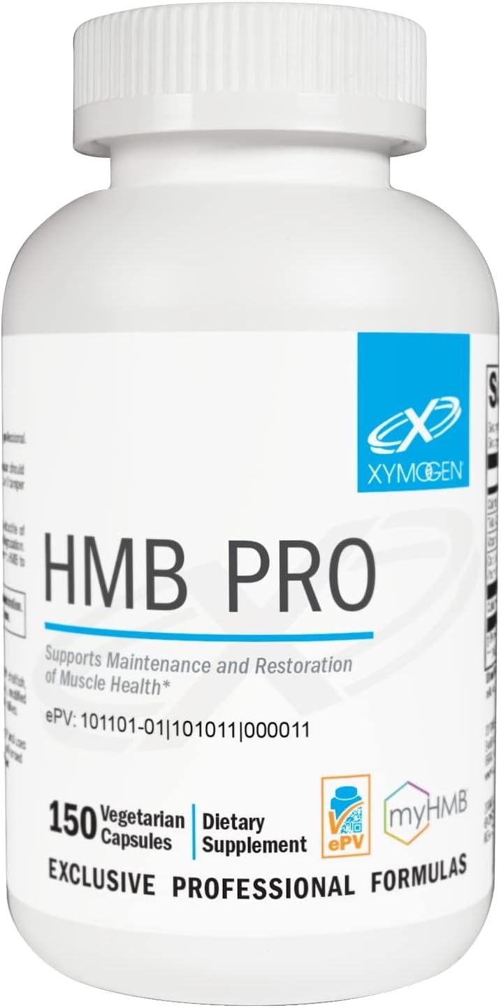 XYMOGEN HMB PRO - Muscle Recovery & Lean Muscle Support - Calcium Supplement with Vitamin D3 - Dairy-Free & Gluten-Free - 150 Capsules - görsel 1