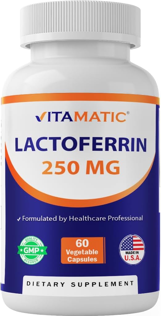 Vitamatic Lactoferrin 250mg – 60 Vegetable Capsules - görsel 1