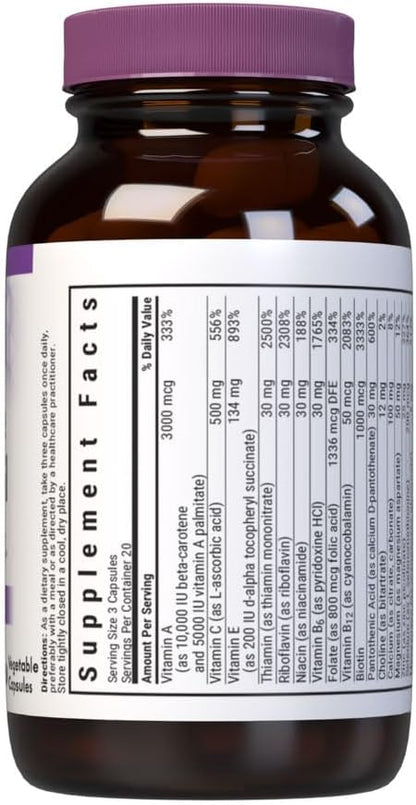 Bluebonnet Nutrition Ultimate Hair and Nail Formula, Vitamins, Minerals and Specialty Nutrients for Beauty from Within, 60 Vegetable Capsules