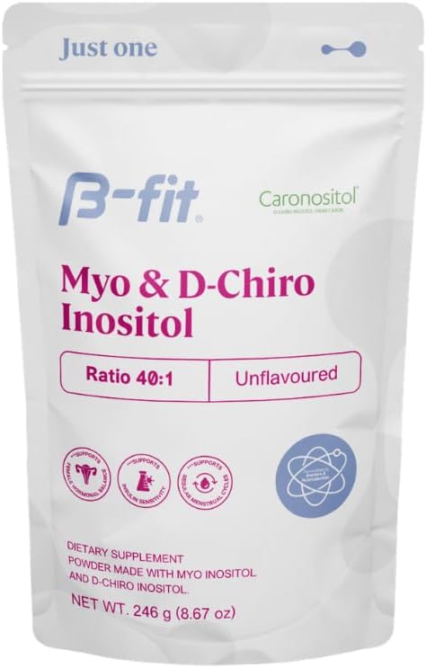 B-fit Inositol Supplement for Women - Myo & D-Chiro Inositol 40:1 for Optimum Hormonal Balance & Ovulation Support - 60 Servings - 2-Month Supply - görsel 1