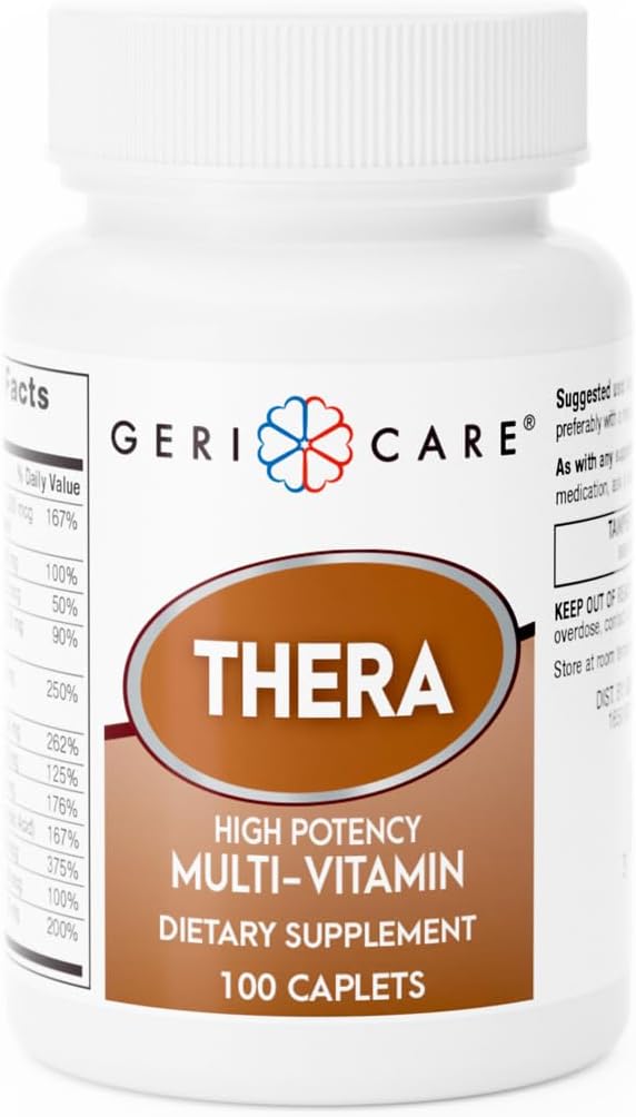 GeriCare Thera High Potency Multivitamin Tablets - 100 Count - görsel 1