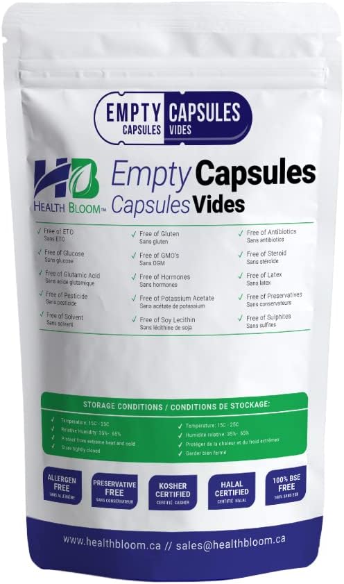 Empty Vegetable Capsules Size 0 - 1000 Count | Natural HPMC Capsules - görsel 2