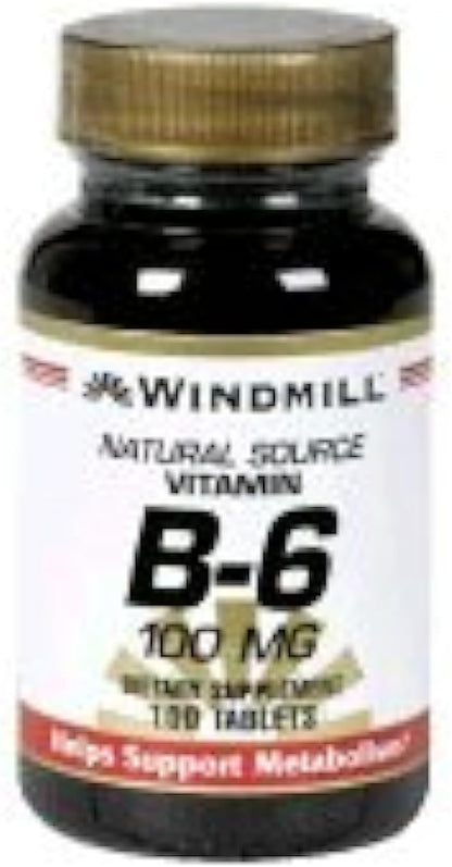 Windmill Vitamin B6 100 mg Tablets – 100 Tablets