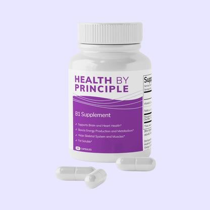 B1 Supplement (TTFD) – Energy Production, Psychological Function, Digestion Support – 100 Capsules
