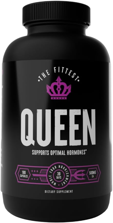 The Fittest Queen Organ Supplement - Hormone and Energy Support, 180 Capsules - görsel 1