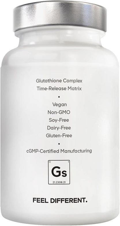 Amen Glutathione-SR+ Sustained-Release Glutathione Supplement – 60 Capsules