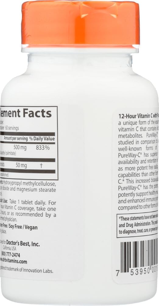 Doctor's BEST Pure Way-C - 60 Tablets - görsel 3