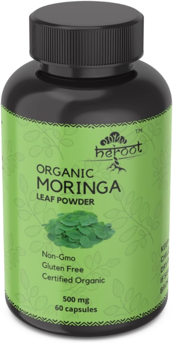 Heroot Organic Moringa Capsules – 60 Capsules - görsel 8