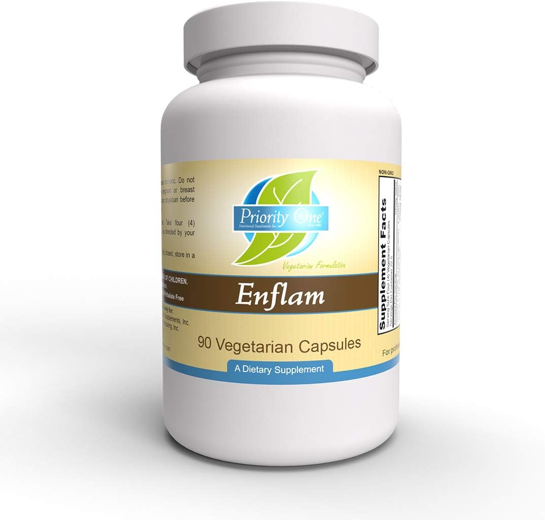 Priority One Vitamins Enflam High Strength Bioflavonoid Combination - 90 Vegetarian Capsules - görsel 1