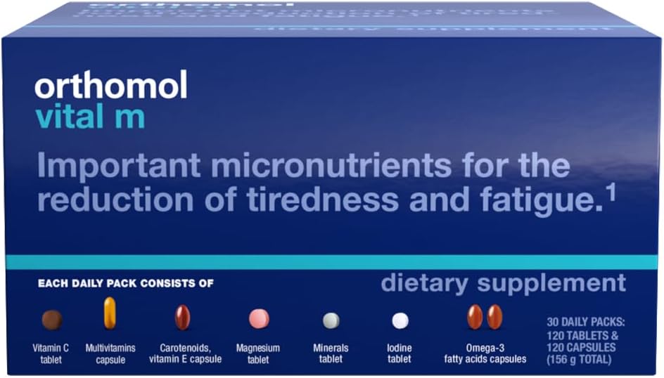 Orthomol Vital M Powder and Tablet Pack for Men, 30-Day Food Supplement - görsel 10