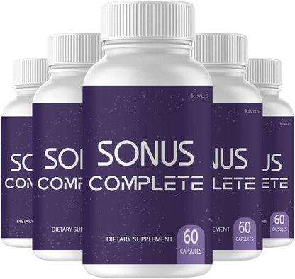 Sonus Complete - Tinnitus Support Supplement (5 Pack, 300 Capsules)