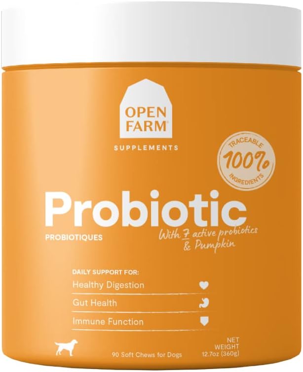 Open Farm Probiotic Chews, Dog Supplement, 90 Count - görsel 1