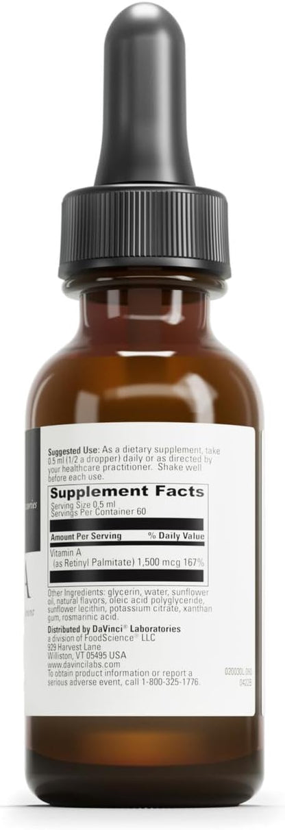 DAVINCI Labs Liposomal A - Liquid Vitamin A Supplement