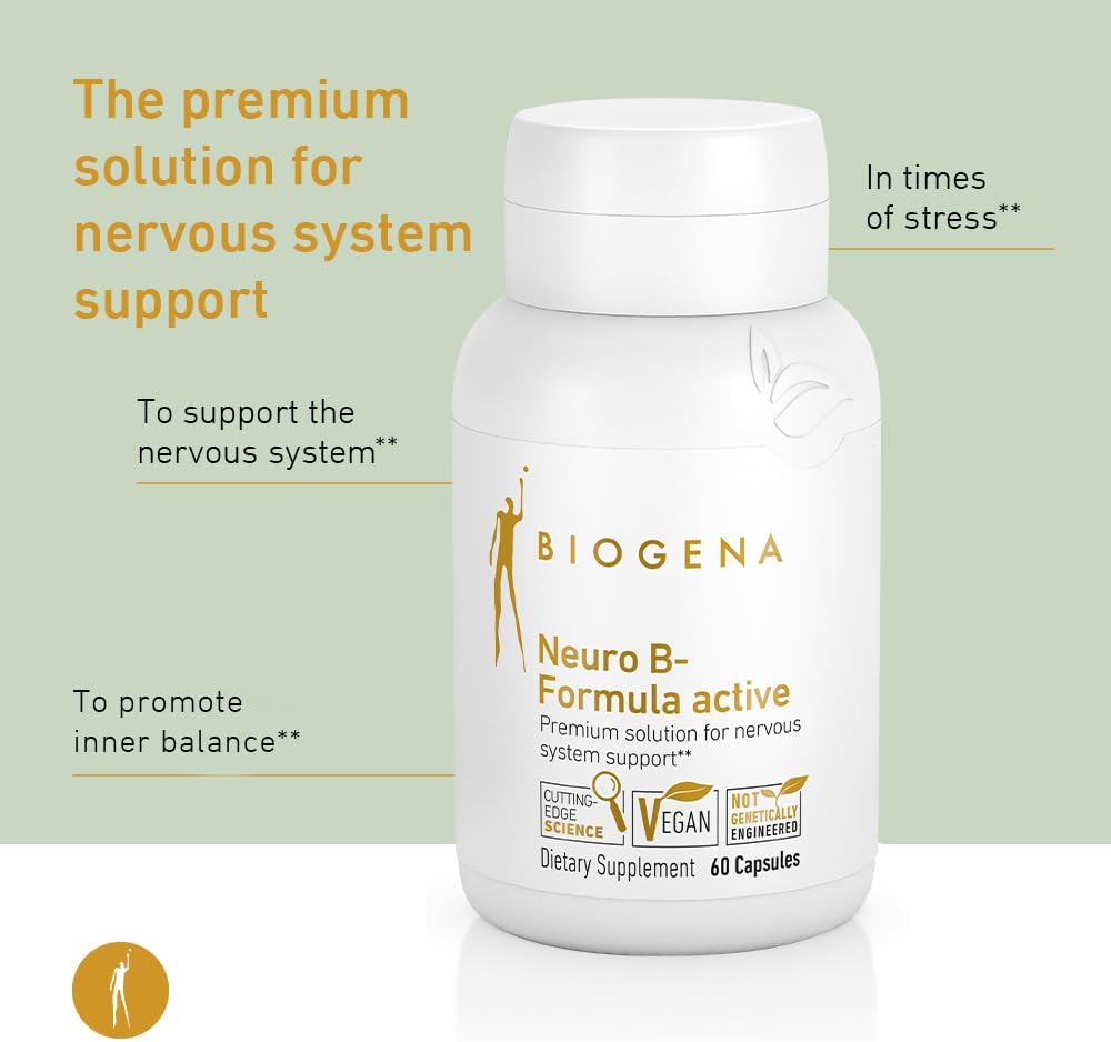 Biogena Neuro B-Formula Active Gold - Vitamin B Complex Capsules - görsel 3