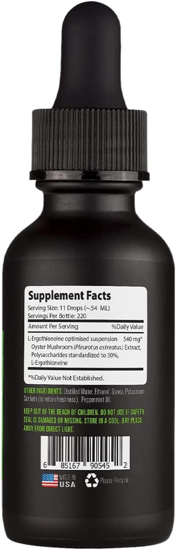 L-Ergothioneine Liquid Supplement 540 mg, 118 ml, 220 Servings - görsel 2