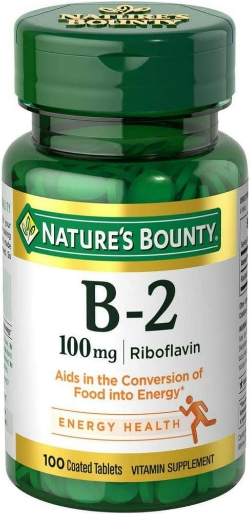 Nature's Bounty Vitamin B-2 100 mg, 100 Coated Tablets (Pack of 5) - görsel 5