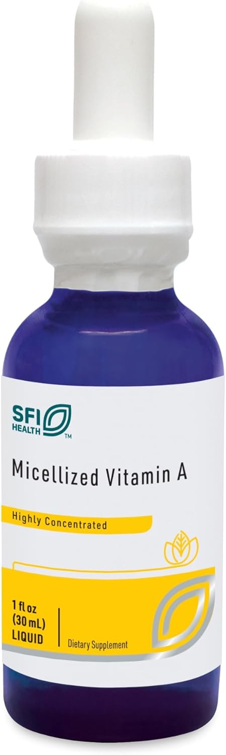 SFI Health Micellised Vitamin A Drops - Liquid Vitamin A Supplement with Beta Carotene & Vitamin A Palmitate - 30 ml (600 Servings) - görsel 1