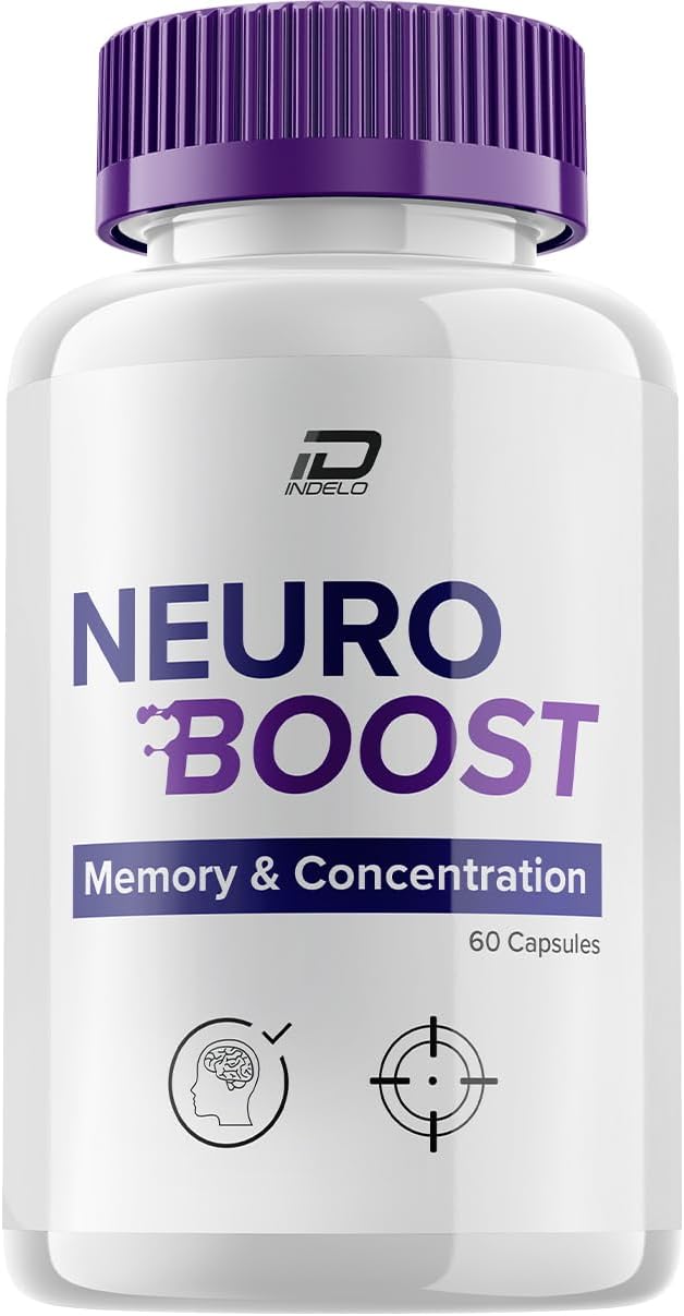 Neuro Boost Focus Supplement, Neuro Boost IQ Memory Focus and Cognitive Support, Neuro Booster Pills Nootropic, NeuroBoost to Boost Memory, Neuro Boost Vitamin Reviews (60 Capsules) - görsel 1