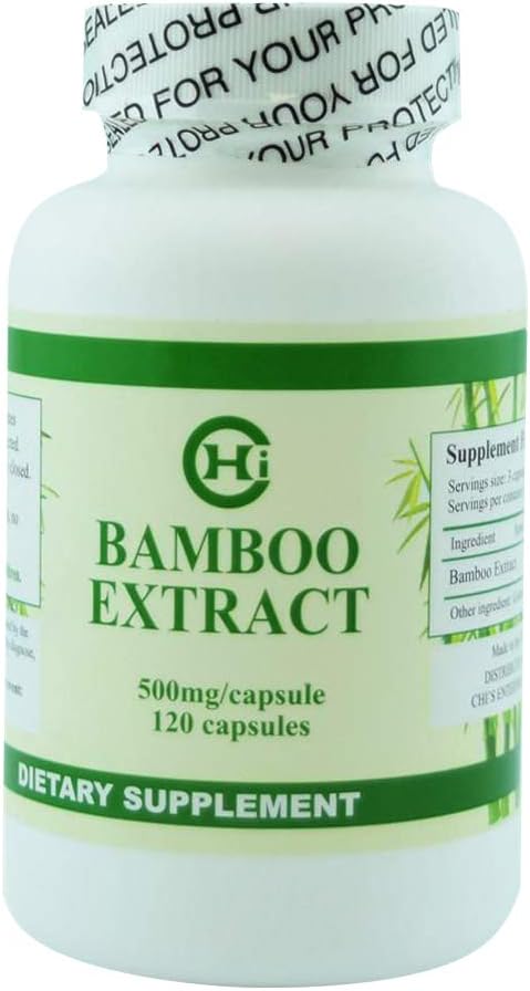 Chi's Enterprise Bamboo Extract 500mg, 120 Capsules - görsel 1