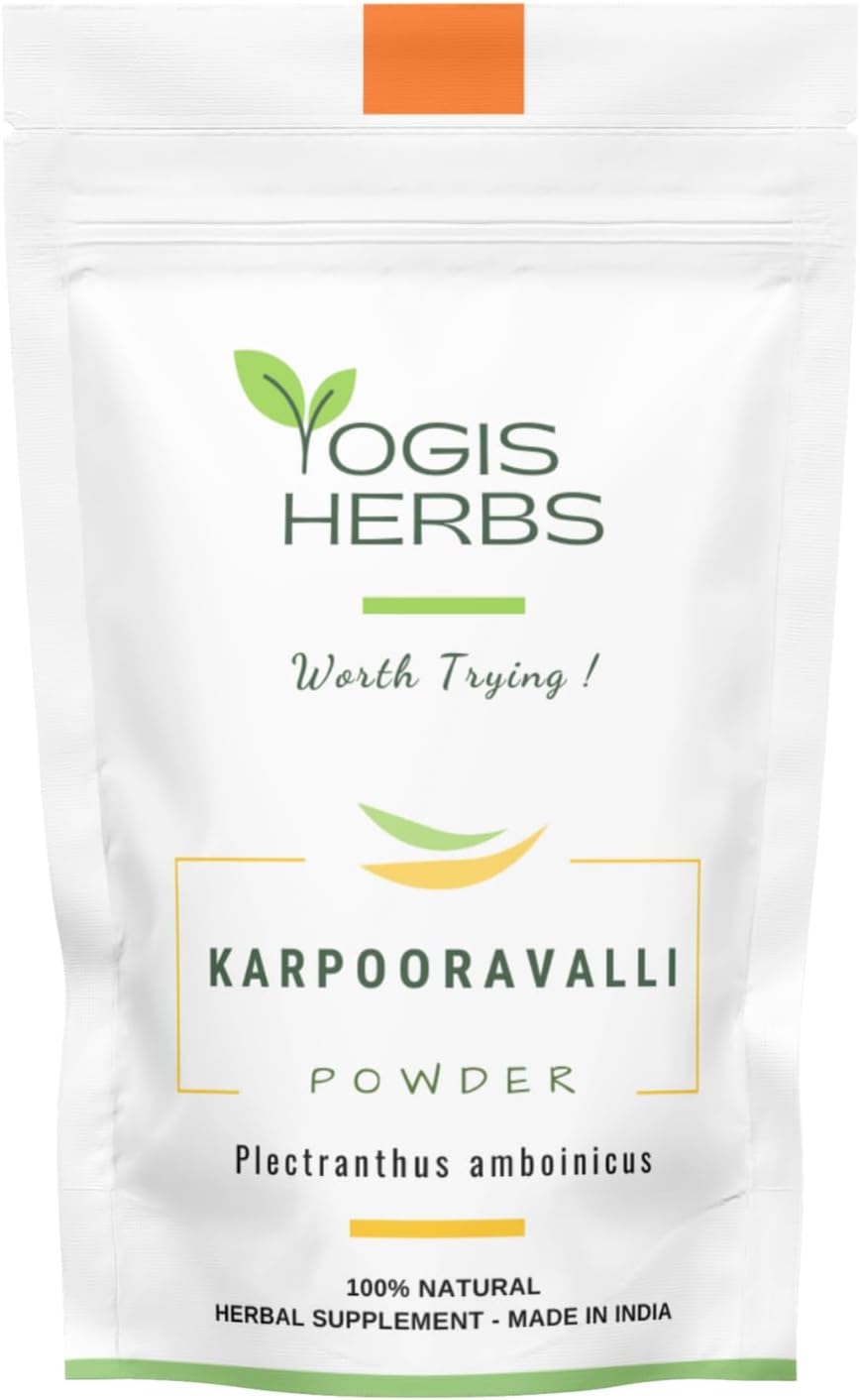 Karpooravalli Herbal Powder - 100% Natural Supplement for Respiratory Support, Digestive Wellness, & Nutritional Boost (227 g) - görsel 1