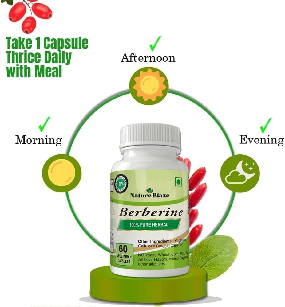 Organic Herbs Ayurvedic Berberine (60 Capsules) - görsel 3