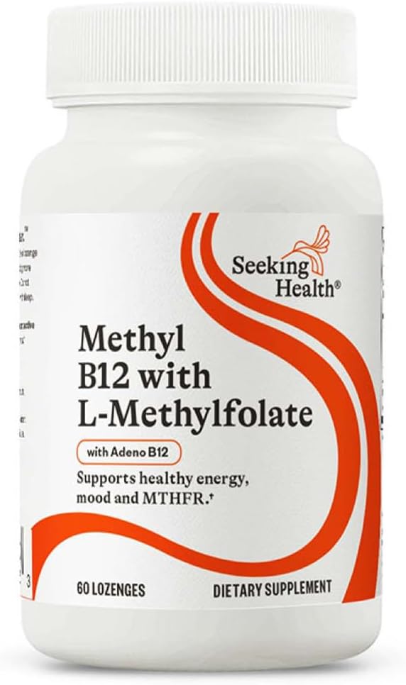 Seeking Health Methyl B12 with L-Methylfolate - Methylation Support - 60 Lozenges - görsel 1