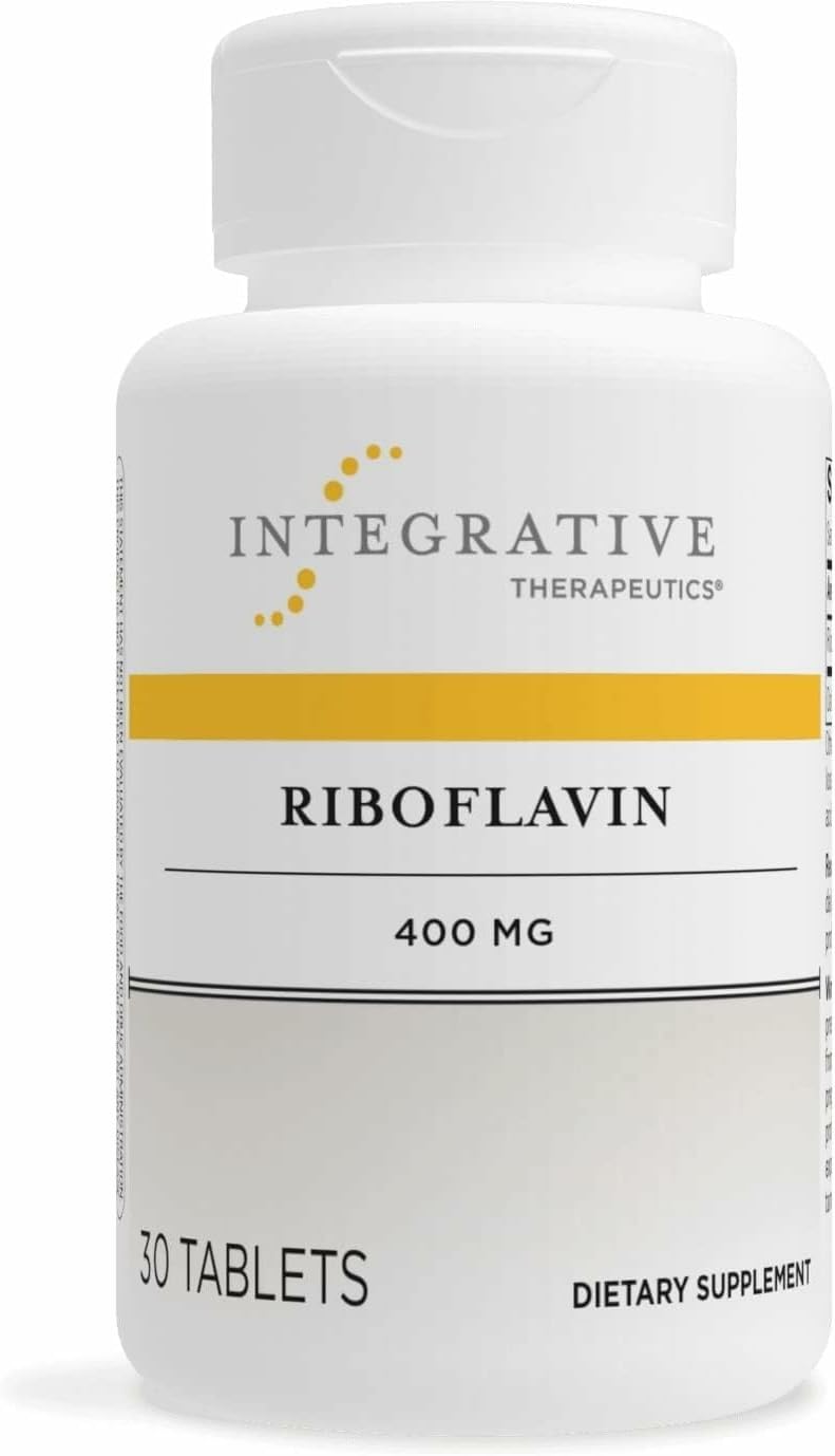 Integrative Therapeutics Riboflavin – Vitamin B2 for Normal Energy Metabolism – Gluten-Free & Dairy-Free – 30 Capsules - görsel 1
