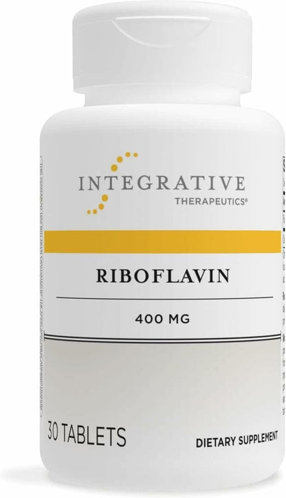Integrative Therapeutics Riboflavin – Vitamin B2 for Normal Energy Metabolism – Gluten-Free & Dairy-Free – 30 Capsules