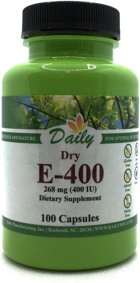 Daily Manufacturing Vitamin E Dry (268 mg, 400 IU) - görsel 1