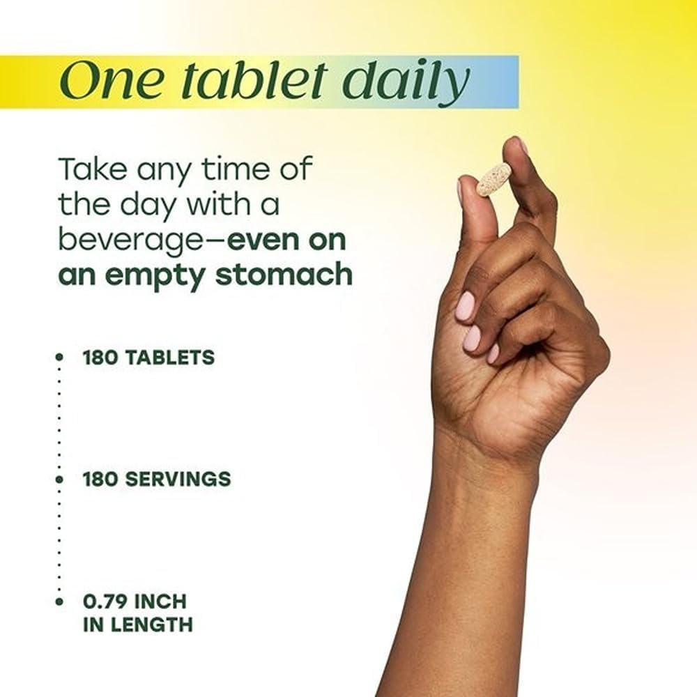 MegaFood One Daily Multivitamin for Women and Men – 180 Tablets - görsel 5
