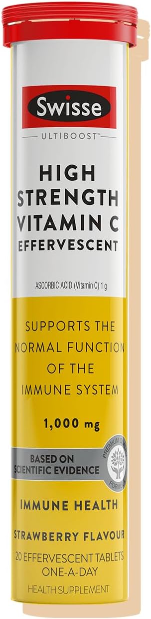 Swisse Effervescent Vitamin C 1000mg - Dissolvable Tablets, Immune Support, 60 Count - görsel 2