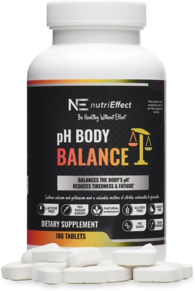 pH Balance Multi-Mineral Tablets - Alkaline Support for Energy, Metabolism, Bone & Cellular Health - 180 Tablets - görsel 1