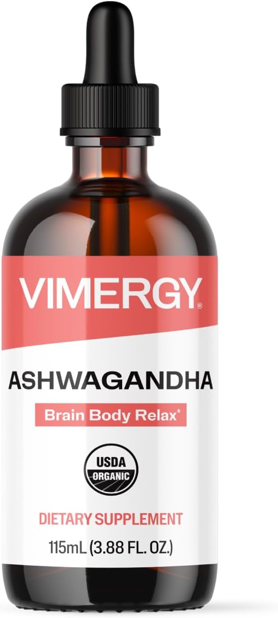 Vimergy USDA Organic Ashwagandha Liquid Extract – 55 ml - görsel 6