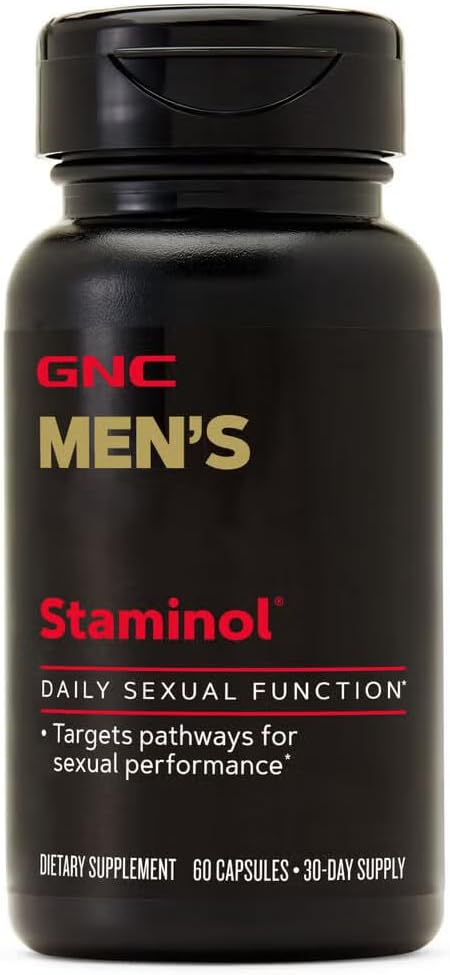 GNC Men's Staminol Daily Male Performance Formula, Key Nutrients, 60 Capsules - görsel 1