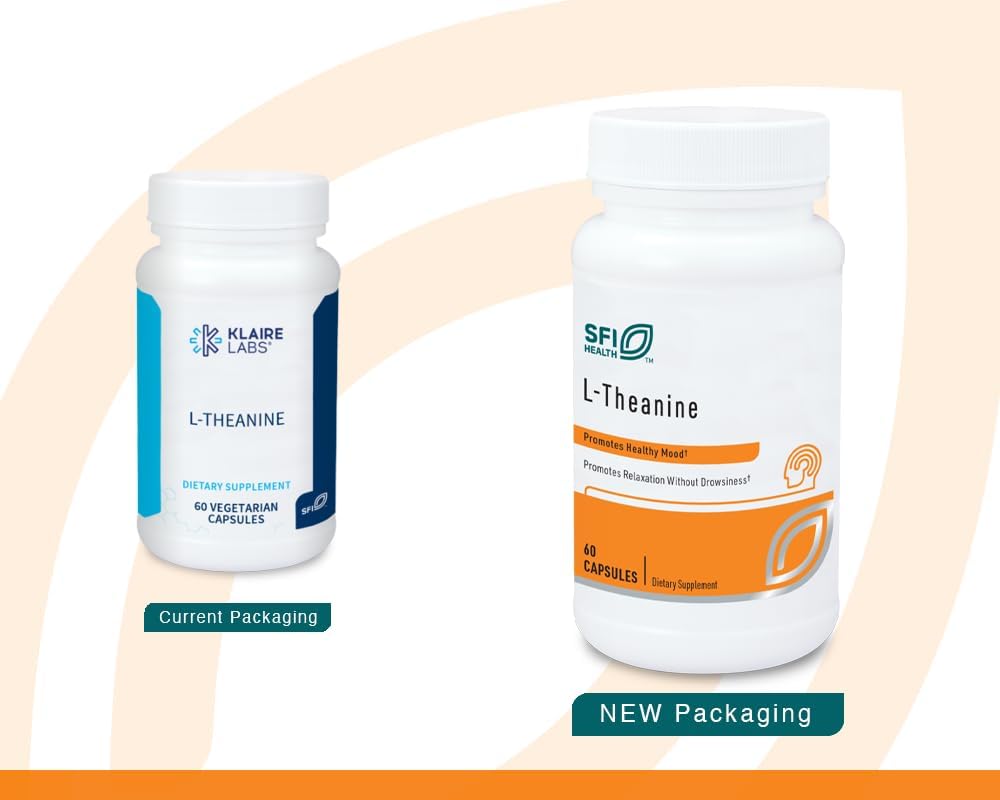 Klaire Labs L-Theanine – 100mg Suntheanine (60 Capsules) - görsel 2