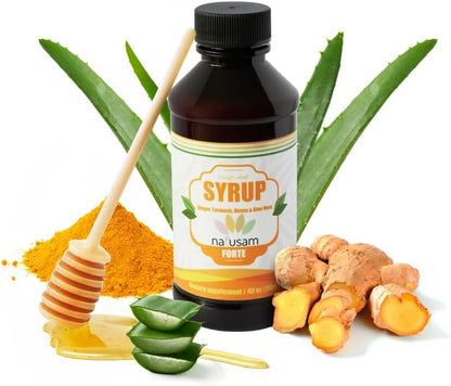 Natural Supplement Turmeric, Honey, Ginger, and Aloe Vera – Exotic Spice Flavour – 118 ml
