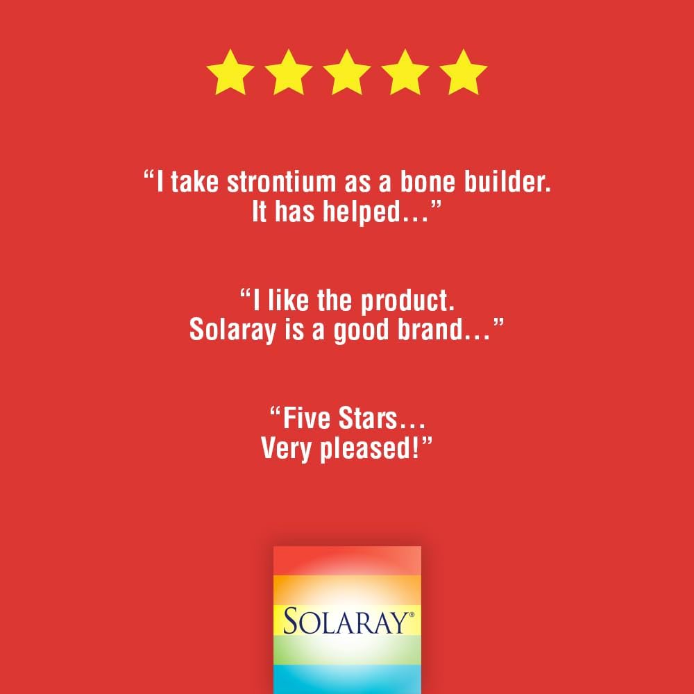 Solaray Strontium Citrate 250 mg - 60 VegCaps - görsel 6