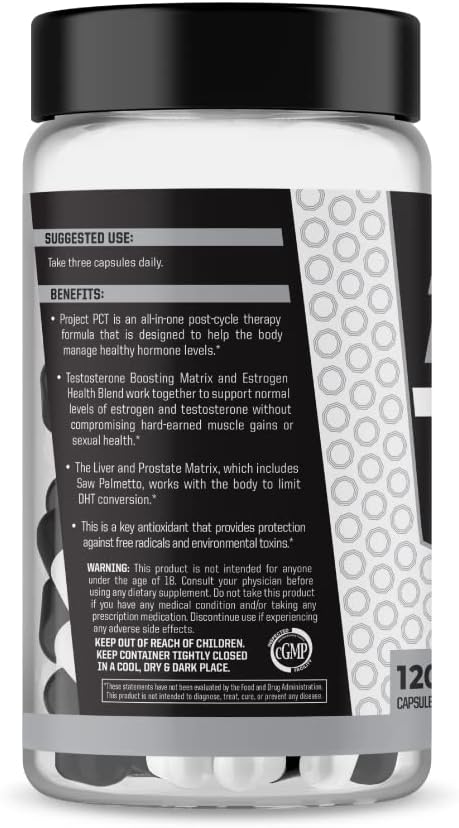 Anabolic Warfare Project PCT - Post-Workout Recovery & Hormone Support - 120 Capsules - görsel 3