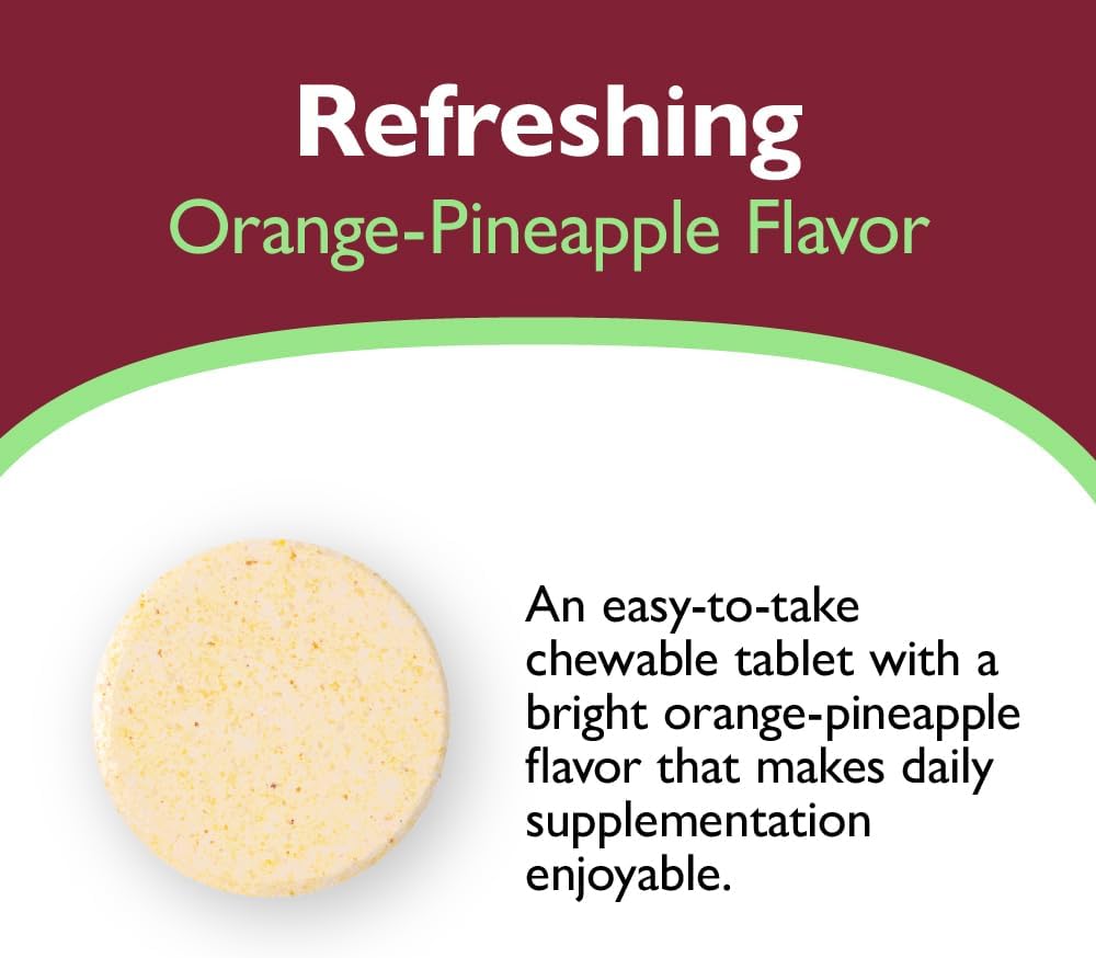 Celebrate Vitamins 2-in-1 Bariatric Multivitamin with Calcium Citrate - Orange Pineapple (120 Chewables) - görsel 4