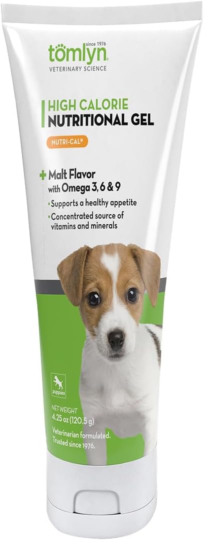 TOMLYN Nutri-Cal Malt-Flavoured High-Calorie Nutritional Gel for Puppies (120g, 3-Pack)
