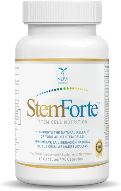 NuVi Global StemForte Stem Cell Supplement | Anti-Ageing Cellular Nutrition | 90 Capsules