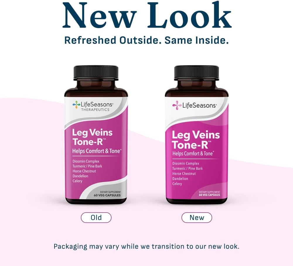 LifeSeasons Leg Veins Tone-R - Vein Health & Circulation Support - 60 Capsules - görsel 6