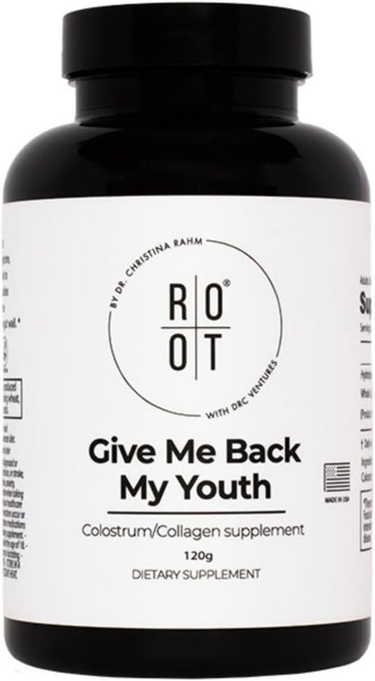 THEROOTBRANDS Root GMBMY - Collagen & Colostrum Capsules (120g) - Anti-Ageing Supplement by Dr. Rahm
