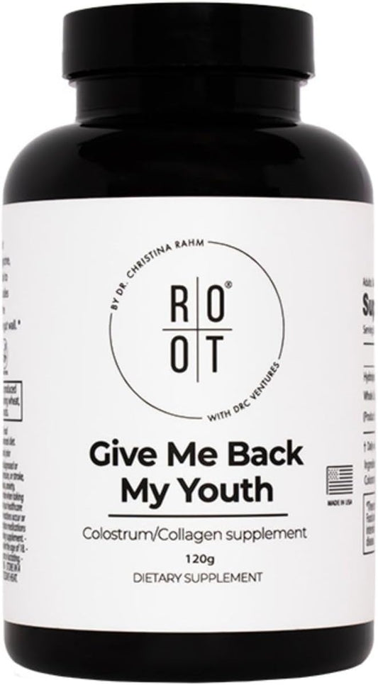 THEROOTBRANDS Root GMBMY - Collagen & Colostrum Capsules (120g) - Anti-Ageing Supplement by Dr. Rahm
