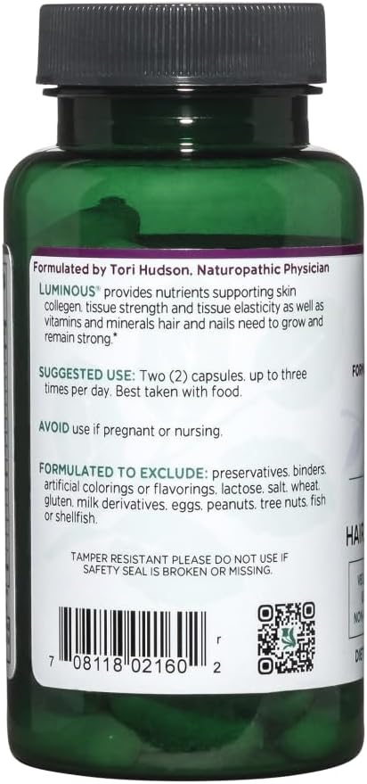 Vitanica Luminous - Hair, Skin & Nail Support Supplement, 60 Capsules - görsel 3