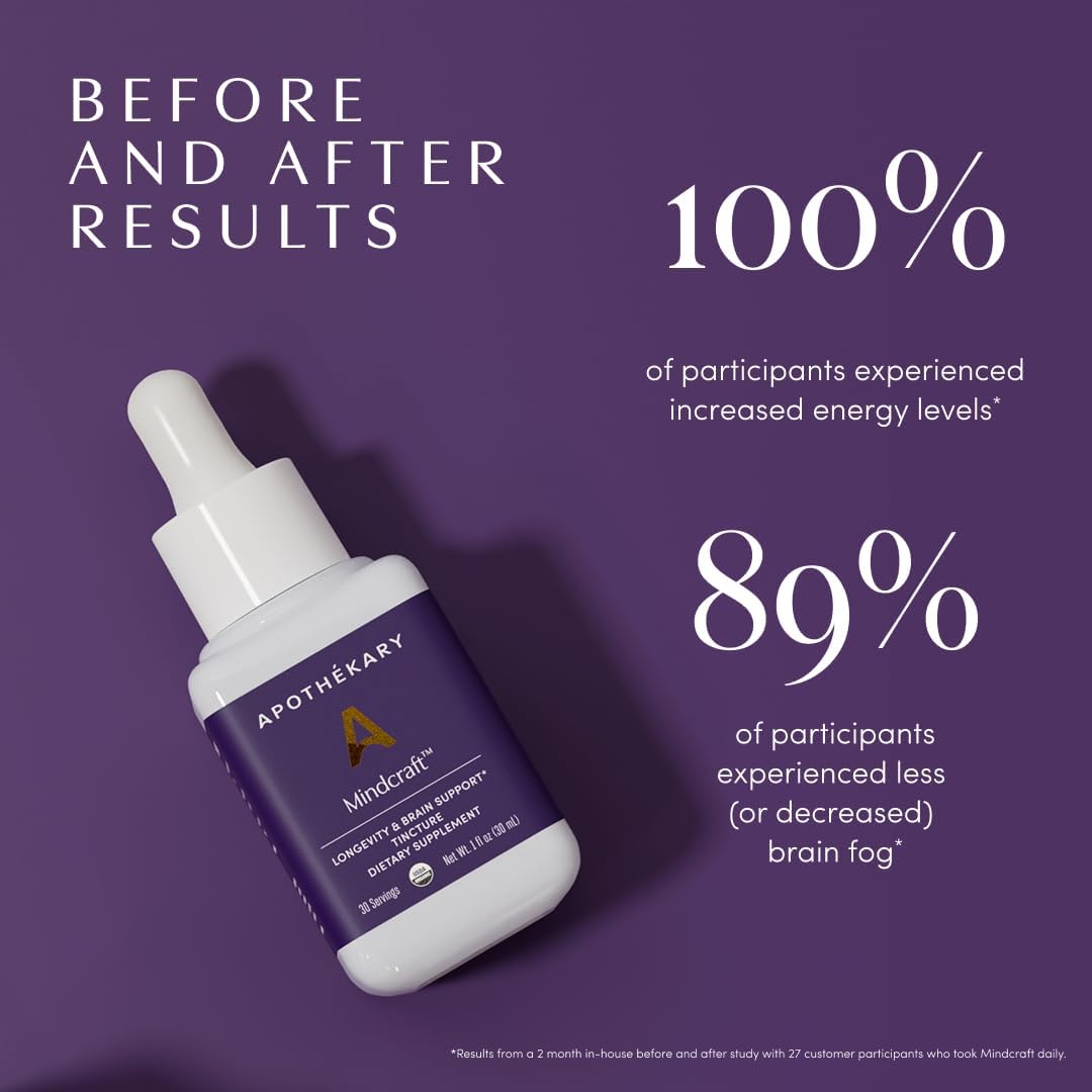 Apothékary Mindcraft – Focus, Cognition & Longevity Herbal Liquid Drops - görsel 8