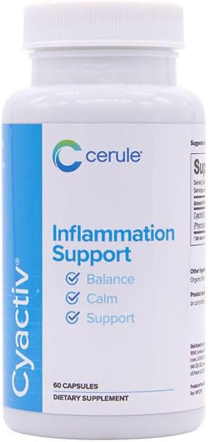 Cerule Cyactiv Natural Inflammation Support – Whole Body Balance & Cellular Defence – 60 Capsules